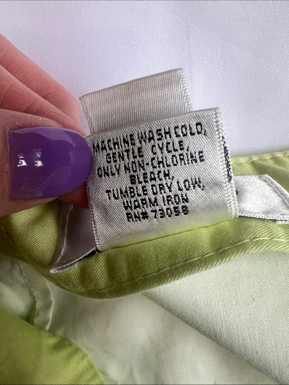 Talbots Sz 6 100% Cotton Floral Lime Green Skirt Garden Preppy - Picture 7 of 9